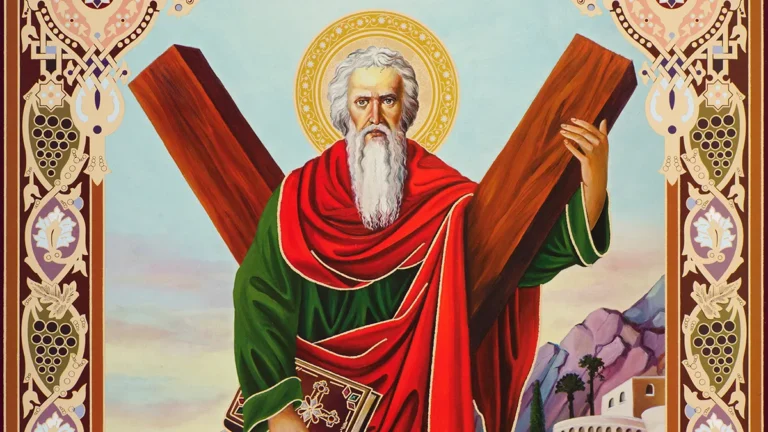 Printable Saint Andrew the Apostle prayer card — Free Download