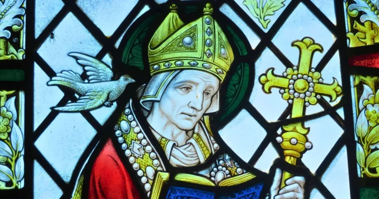 Printable Saint David of Wales prayer card — Free Download