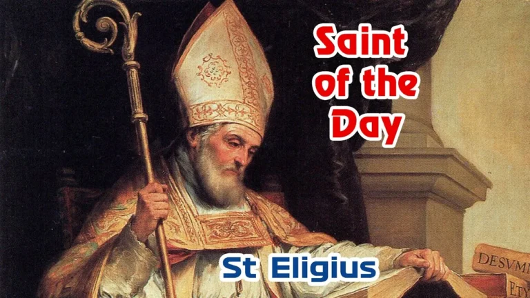 Printable Saint Eligius prayer card — Free Download