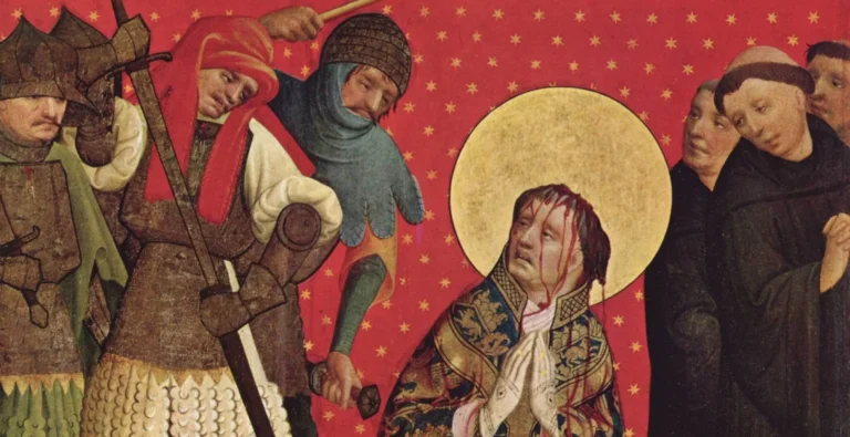 Printable Saint Thomas Becket prayer card — Free Download