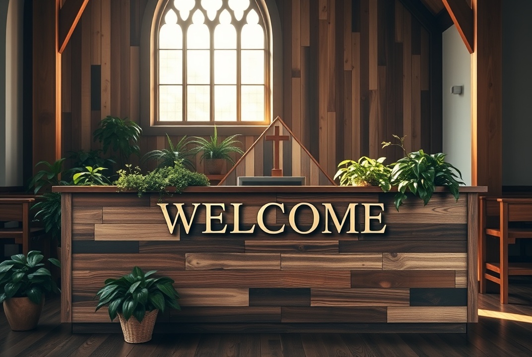 church welcome desk