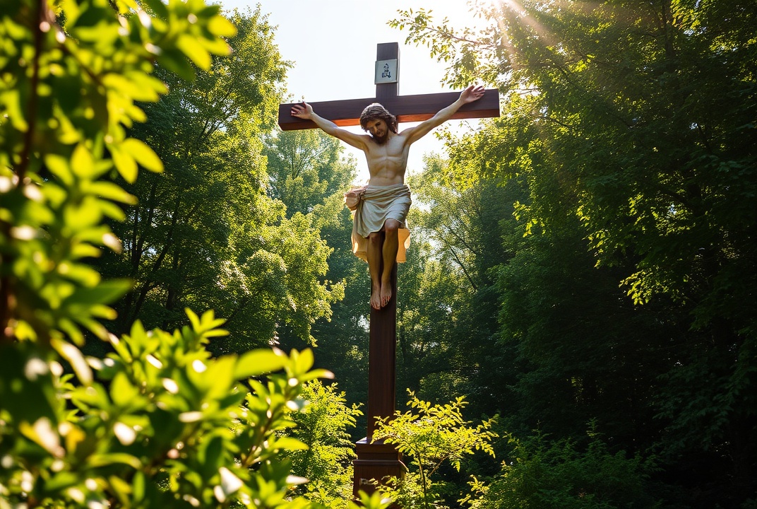 risen christ cross
