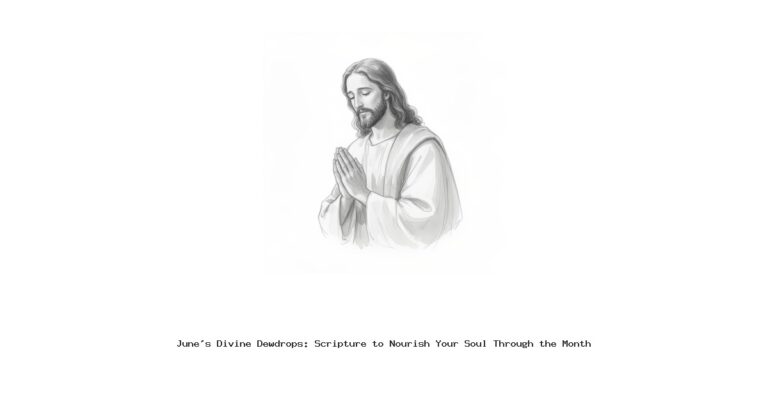 June's Divine Dewdrops: Scripture to Nourish Your Soul Through the Month