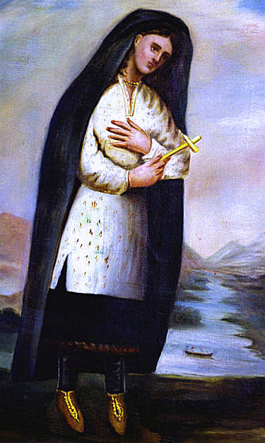 Printable Saint Kateri Tekakwitha prayer card — Free Download