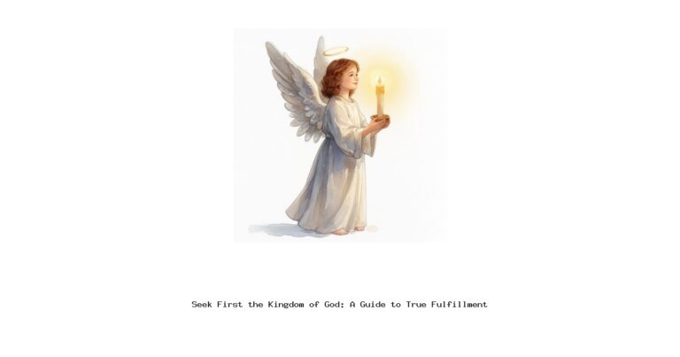Seek First the Kingdom of God: A Guide to True Fulfillment