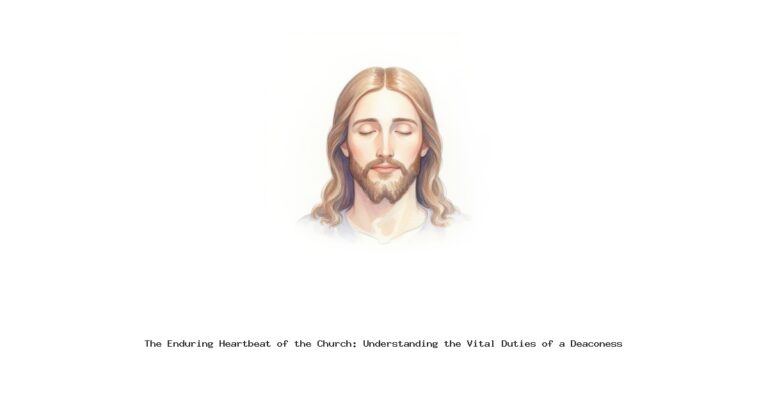 The Enduring Heartbeat of the Church: Understanding the Vital Duties of a Deaconess